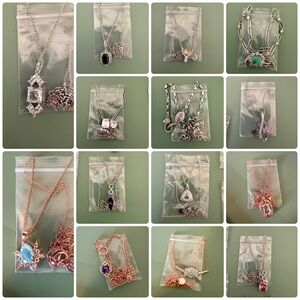15 Bomb party necklaces -includes gogo, spider, and August necklace
